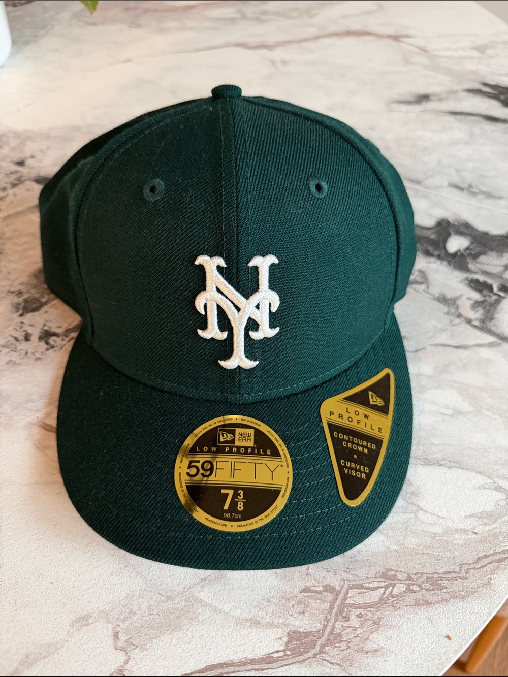 NY Mets Kith xNew Era Dark Green Fitted 59FIFTY Cap with White NY Logo